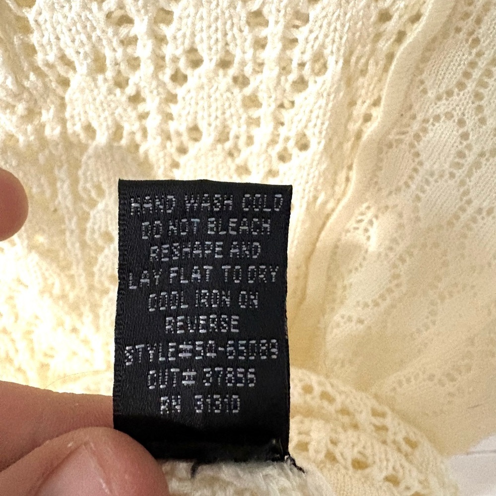I.N. Studio Ivory Lace Blouse - Picture 6 of 7